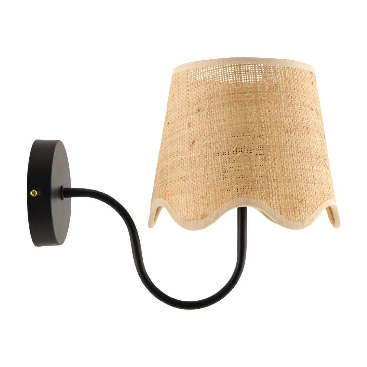 Modern European furniture - Scalloped Rattan Wall Lamp - www.oroa.com | Oroa.com