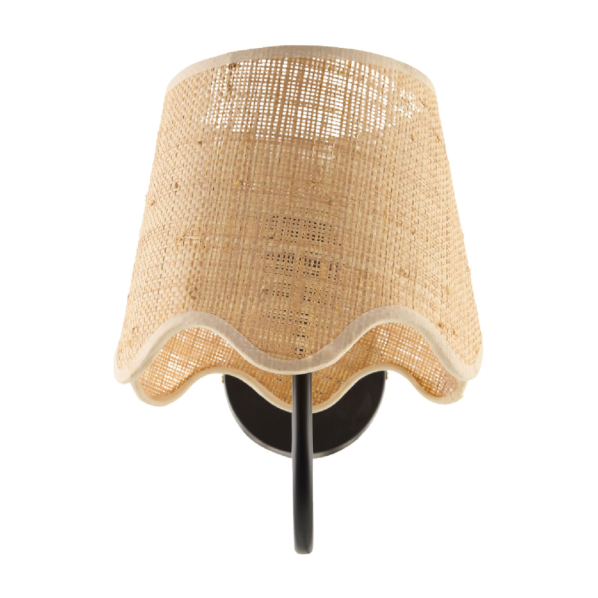 Modern European furniture - Scalloped Rattan Wall Lamp - www.oroa.com | Oroa.com