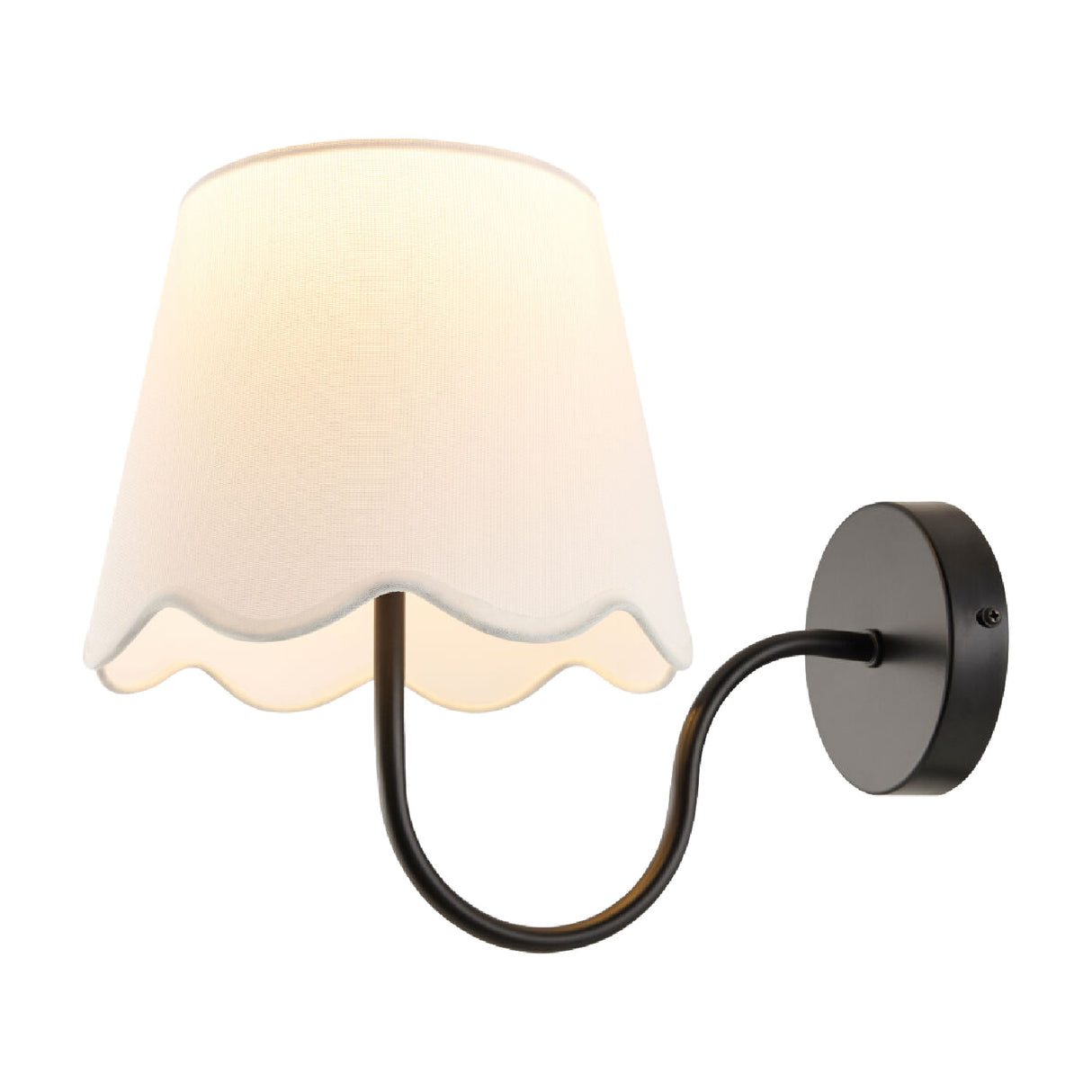 Modern European furniture - Scalloped Linen Wall Lamp - www.oroa.com | Oroa.com