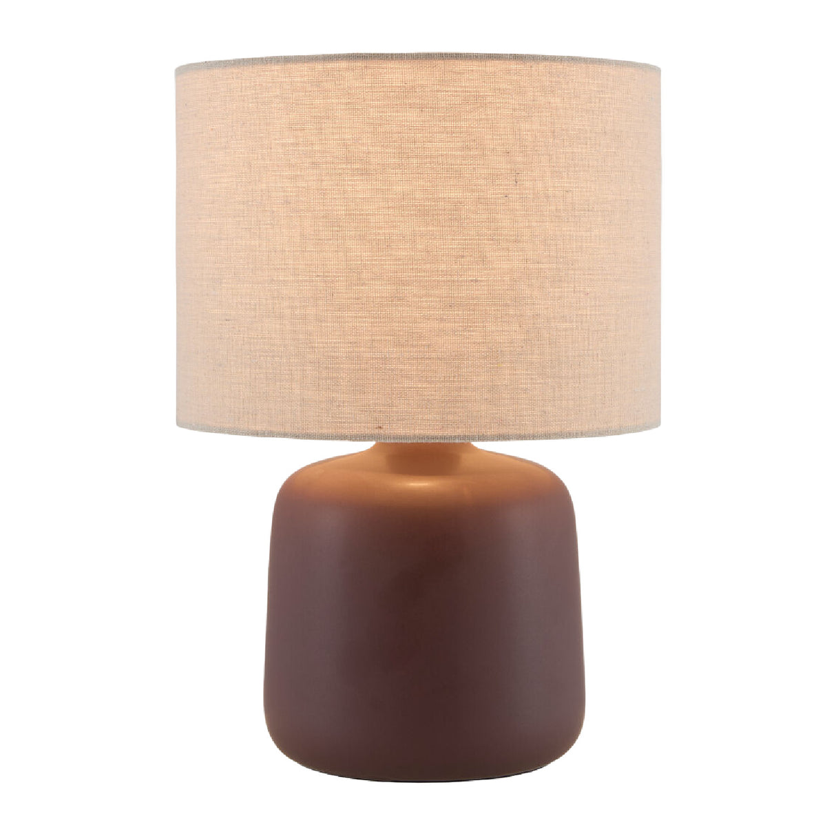 Modern European furniture - Beige Linen Ceramic Table Lamp S - www.oroa.com | Oroa.com