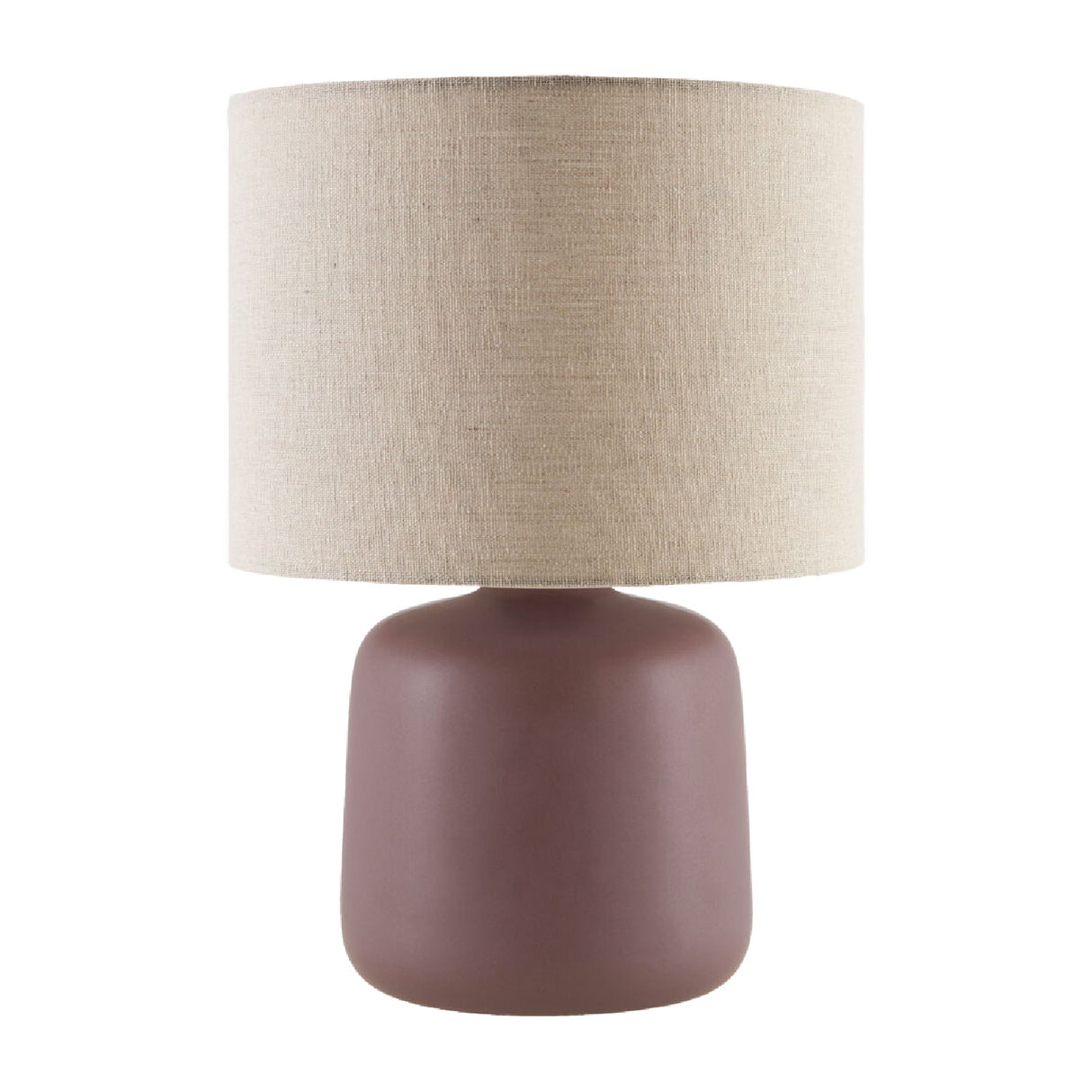 Modern European furniture - Beige Linen Ceramic Table Lamp S - www.oroa.com | Oroa.com