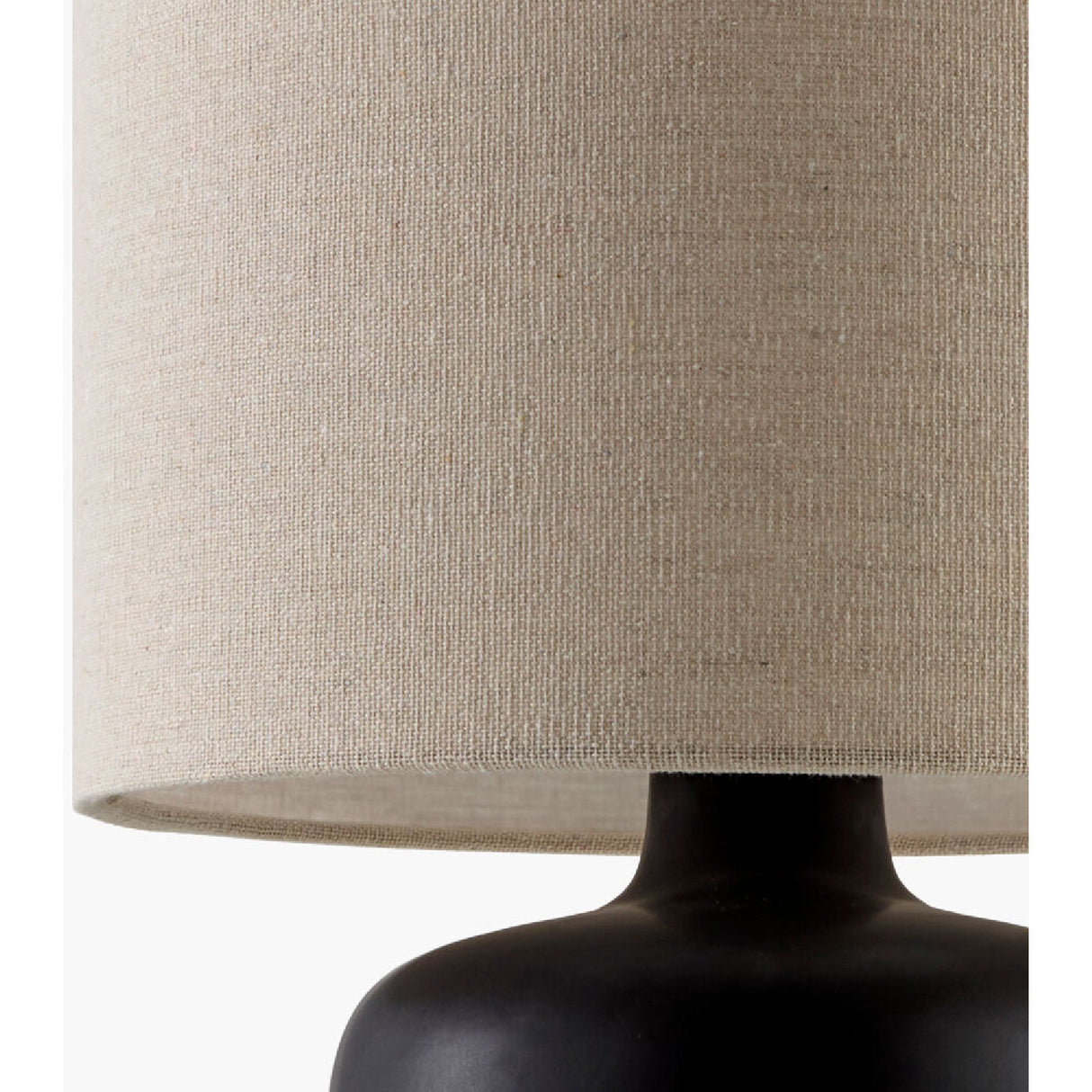 Modern European furniture - Beige Linen Ceramic Table Lamp S - www.oroa.com | Oroa.com
