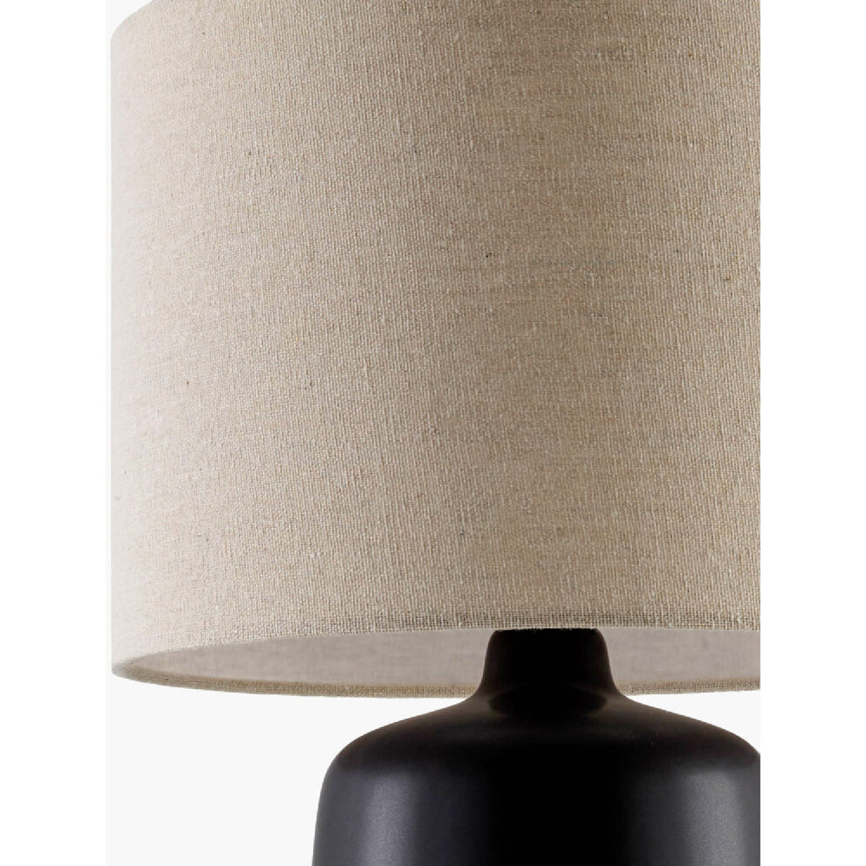 Modern European furniture - Beige Linen Ceramic Table Lamp L - www.oroa.com | Oroa.com