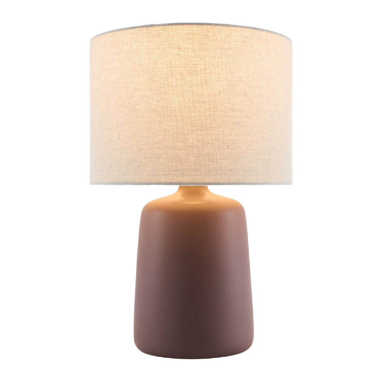 Modern European furniture - Beige Linen Ceramic Table Lamp L - www.oroa.com | Oroa.com
