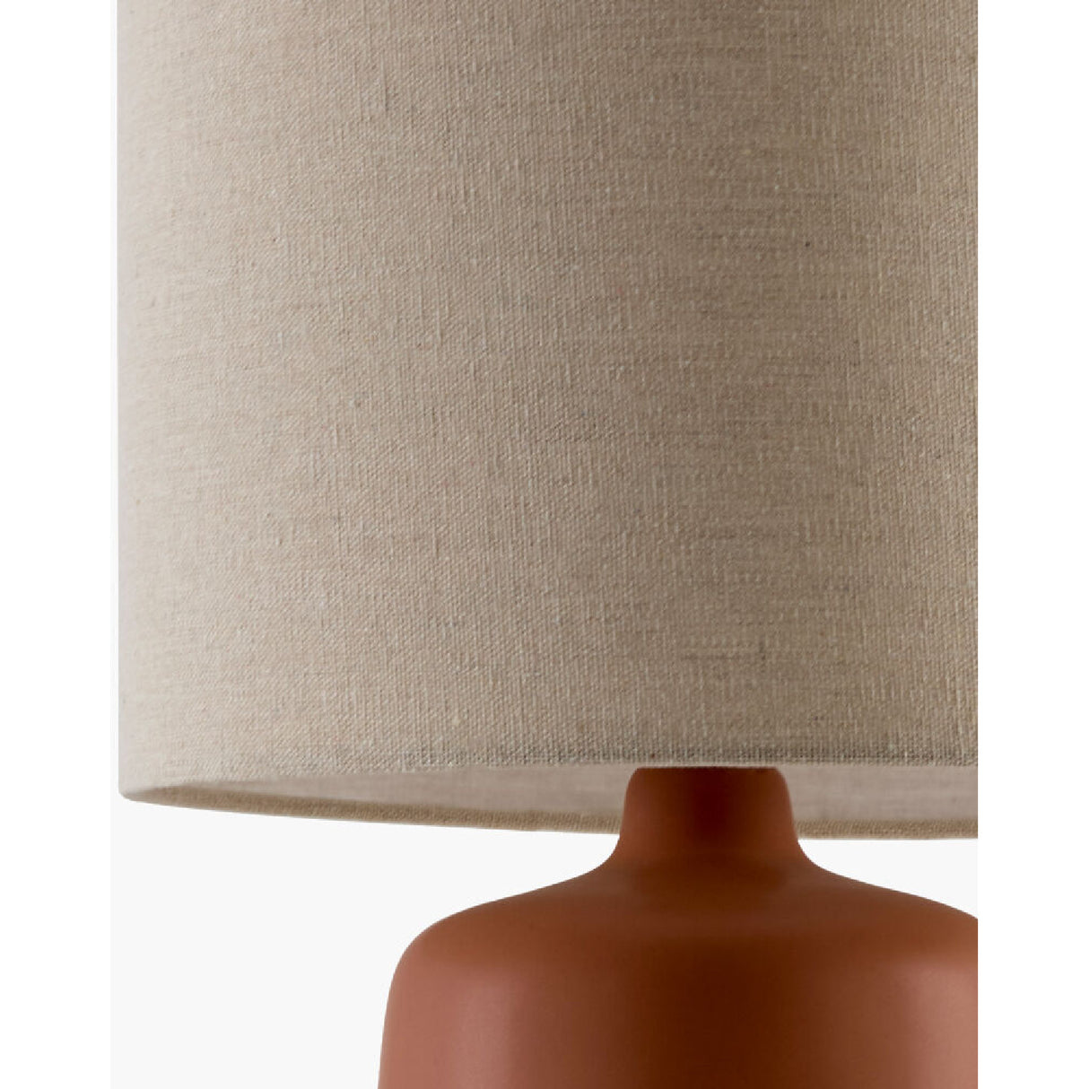 Modern European furniture - Beige Linen Ceramic Table Lamp L - www.oroa.com | Oroa.com