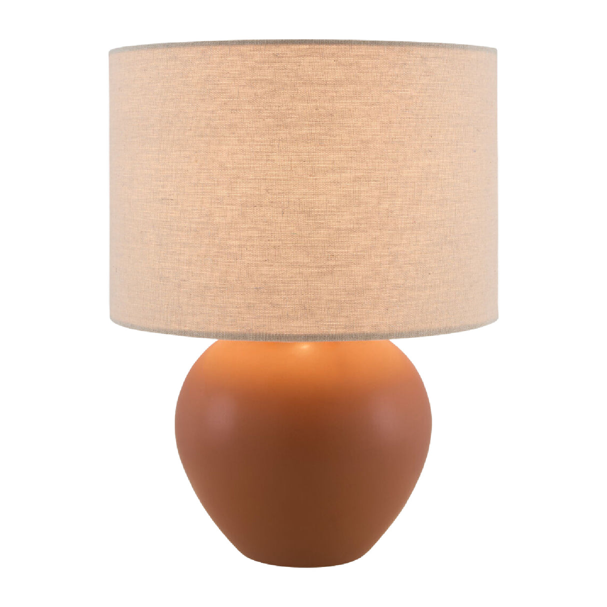 Modern European furniture - Rounded Ceramic Linen Table Lamp - www.oroa.com | Oroa.com
