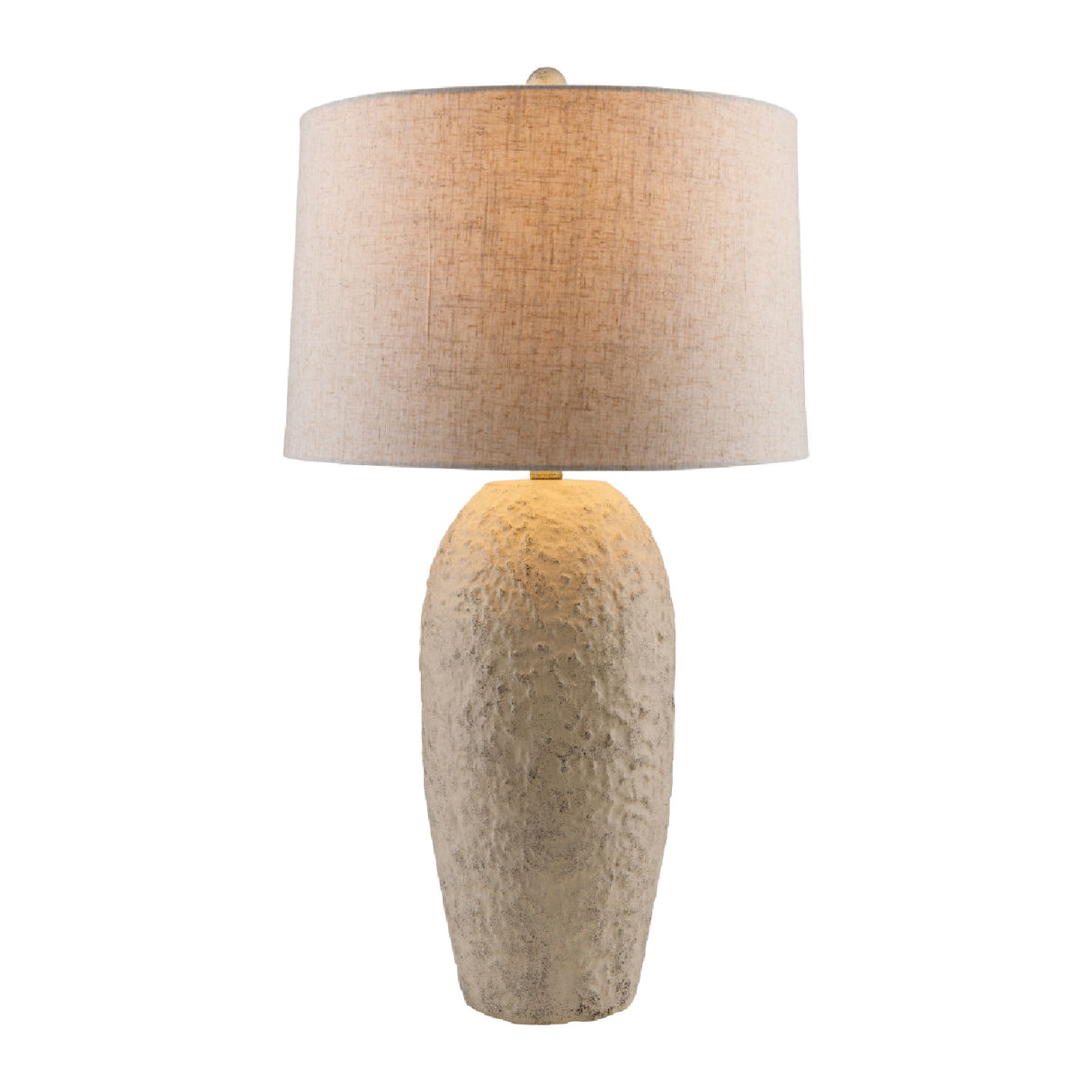 Modern European furniture - White Textured Ceramic Table Lamp - www.oroa.com | Oroa.com