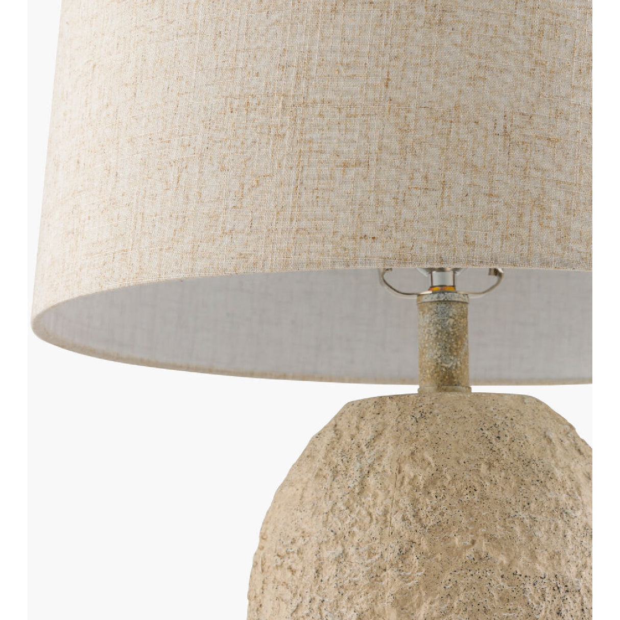 Modern European furniture - White Textured Ceramic Table Lamp - www.oroa.com | Oroa.com