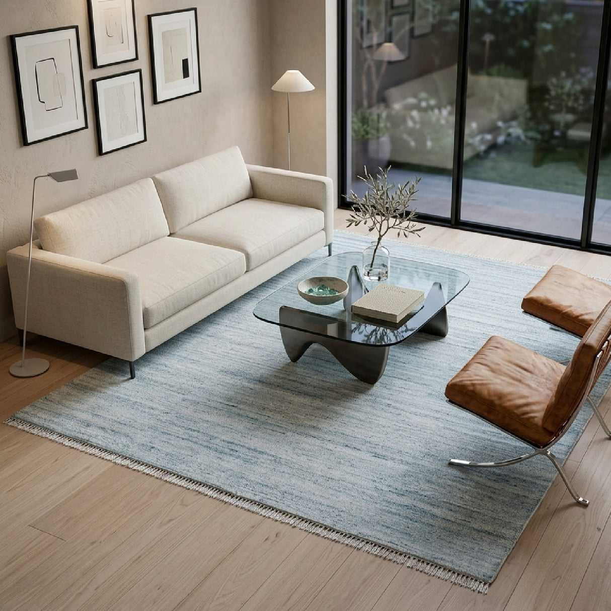 Modern European furniture - Hand-Knotted Wool Fringed Carpet - www.oroa.com | Oroa.com