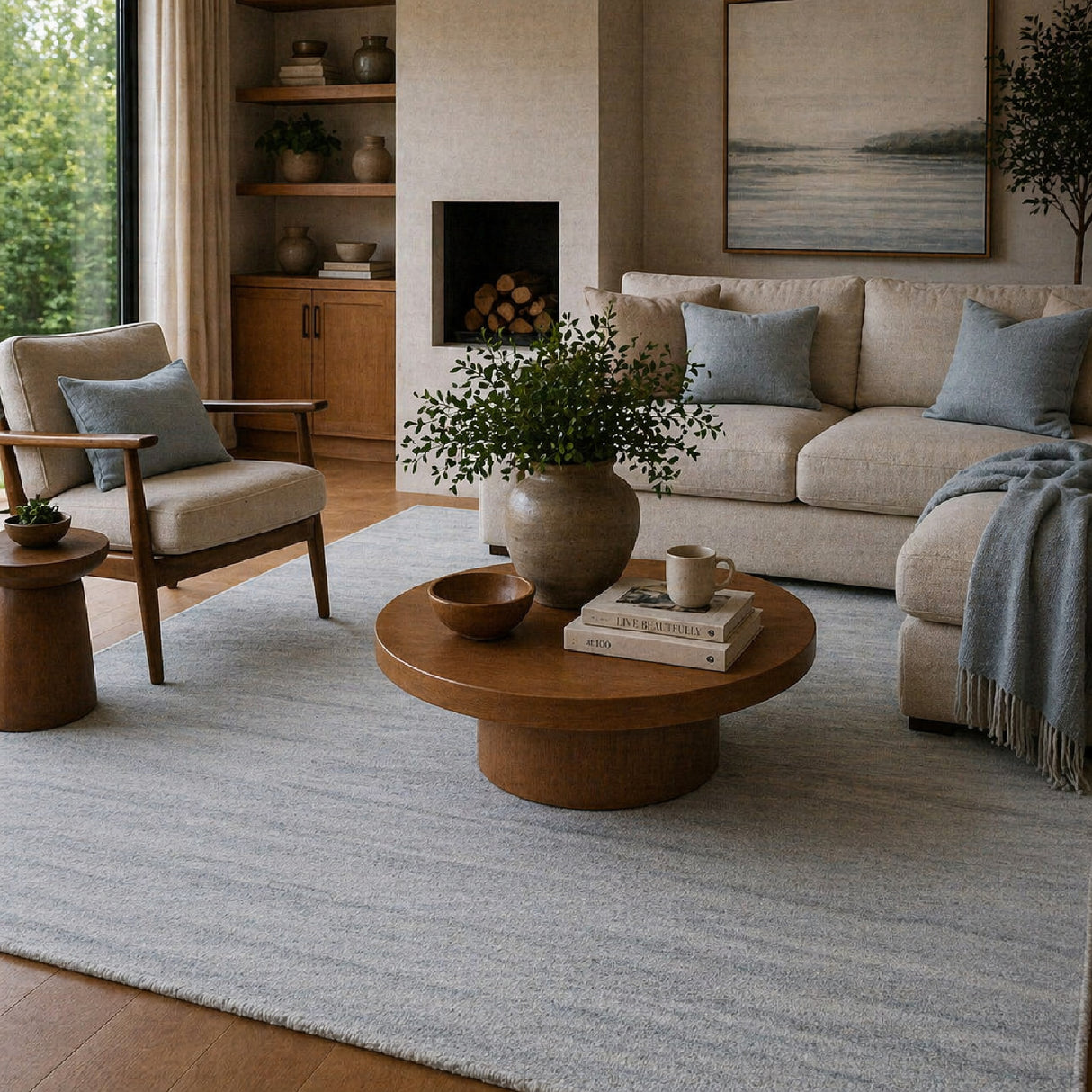 Modern European furniture - Hand-Knotted Wool Fringed Carpet - www.oroa.com | Oroa.com