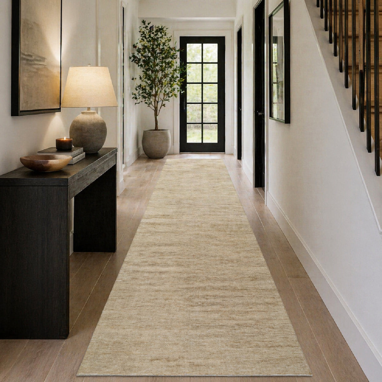 Modern European furniture - Hand-Knotted Wool Table Runner - www.oroa.com | Oroa.com