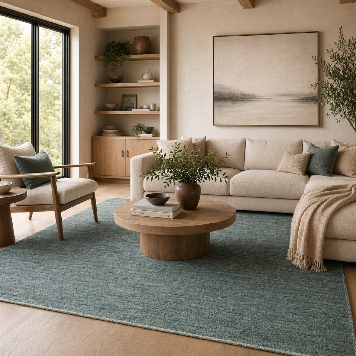 Modern European furniture - Hand-Knotted Wool Fringed Carpet - www.oroa.com | Oroa.com