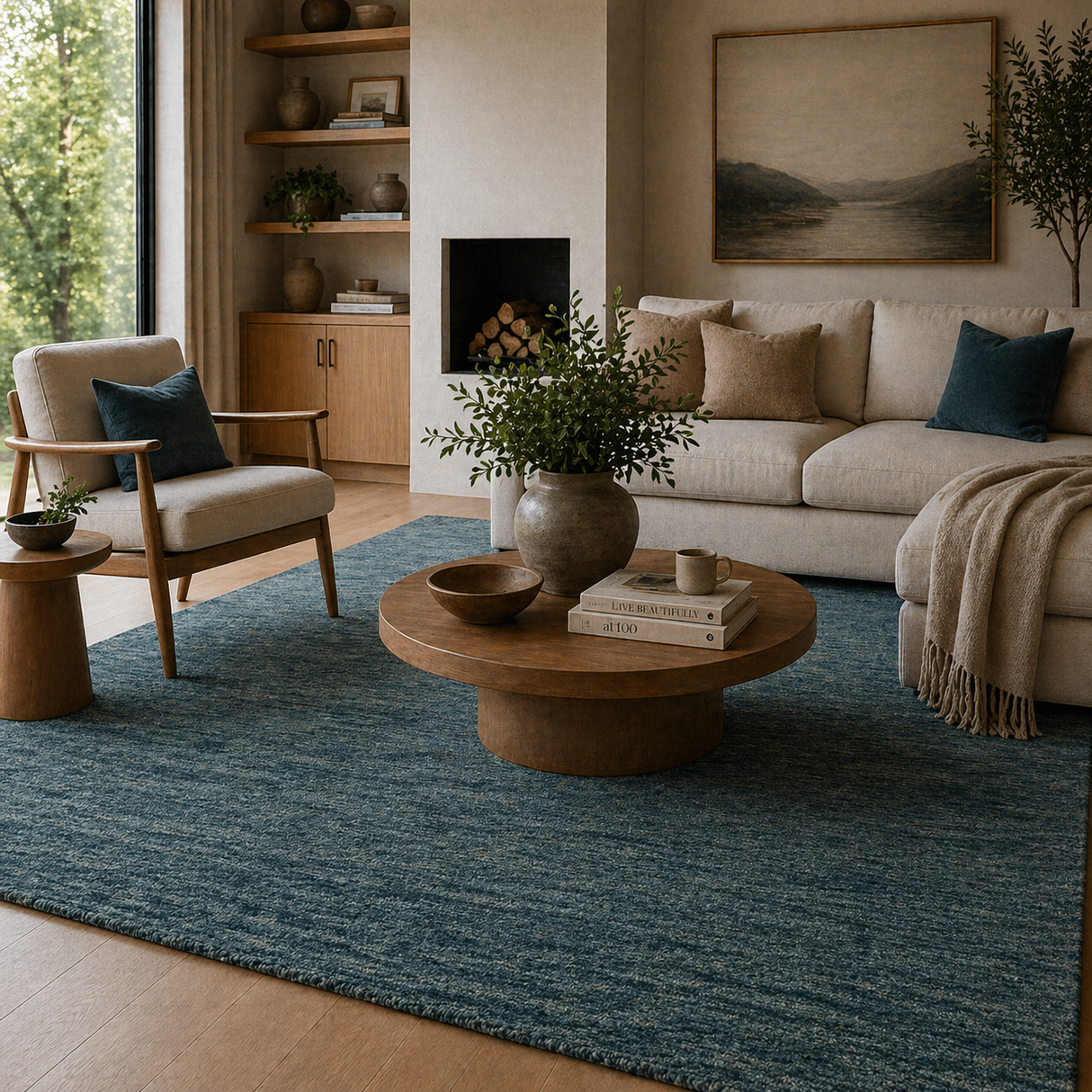 Modern European furniture - Hand-Knotted Wool Fringed Carpet - www.oroa.com | Oroa.com