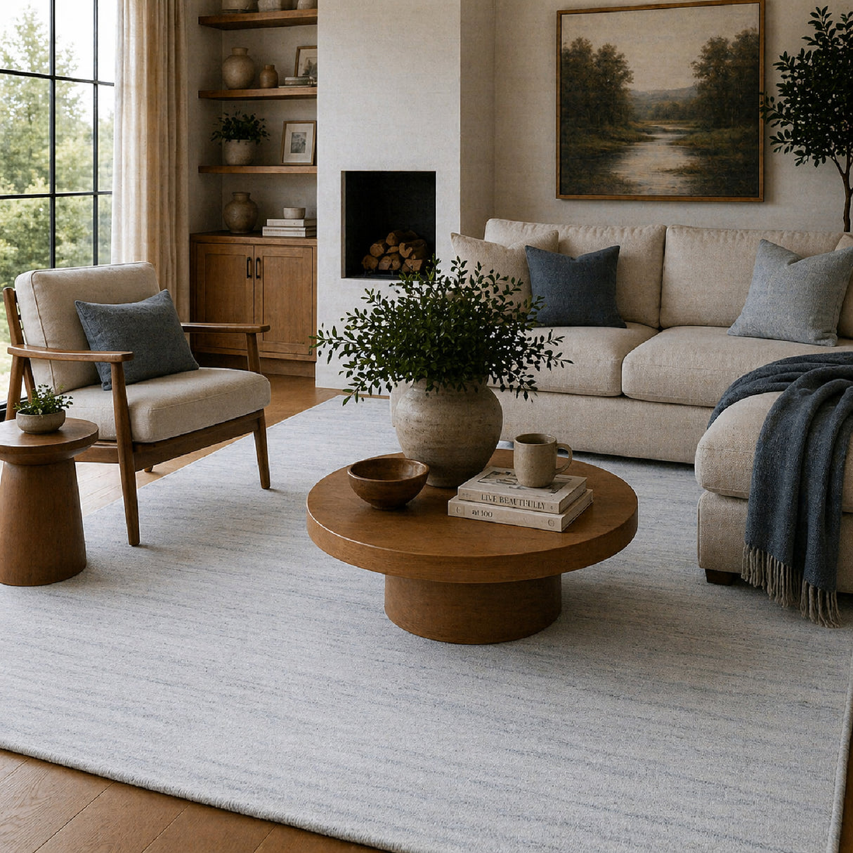 Modern European furniture - Hand-Knotted Wool Fringed Carpet - www.oroa.com | Oroa.com