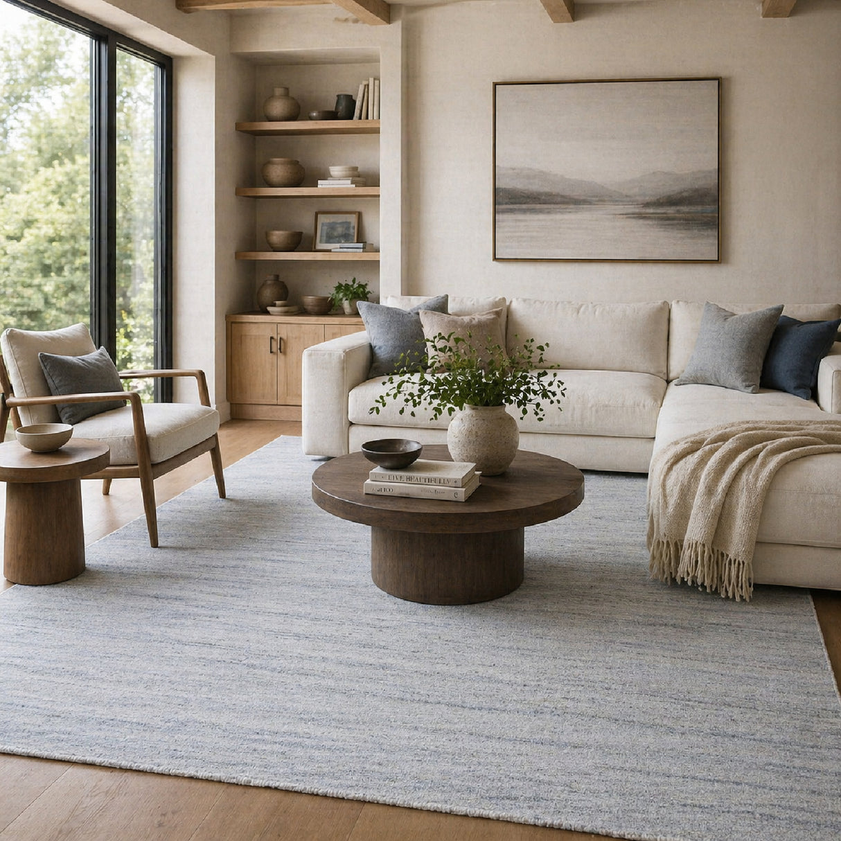 Modern European furniture - Hand-Knotted Wool Fringed Carpet - www.oroa.com | Oroa.com