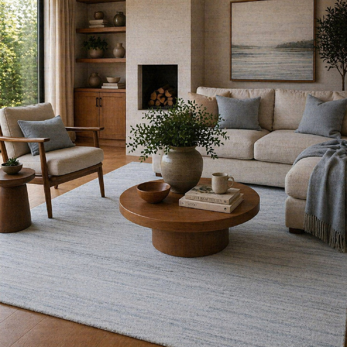 Modern European furniture - Hand-Knotted Wool Fringed Carpet - www.oroa.com | Oroa.com