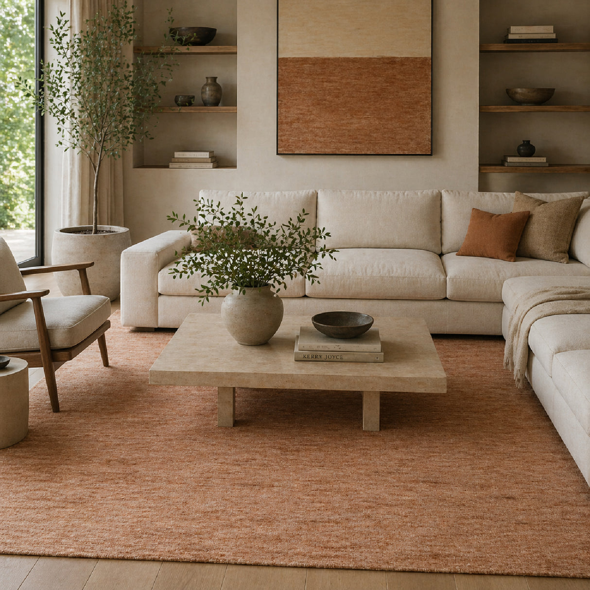 Modern European furniture - Hand-Knotted Wool Fringed Carpet - www.oroa.com | Oroa.com