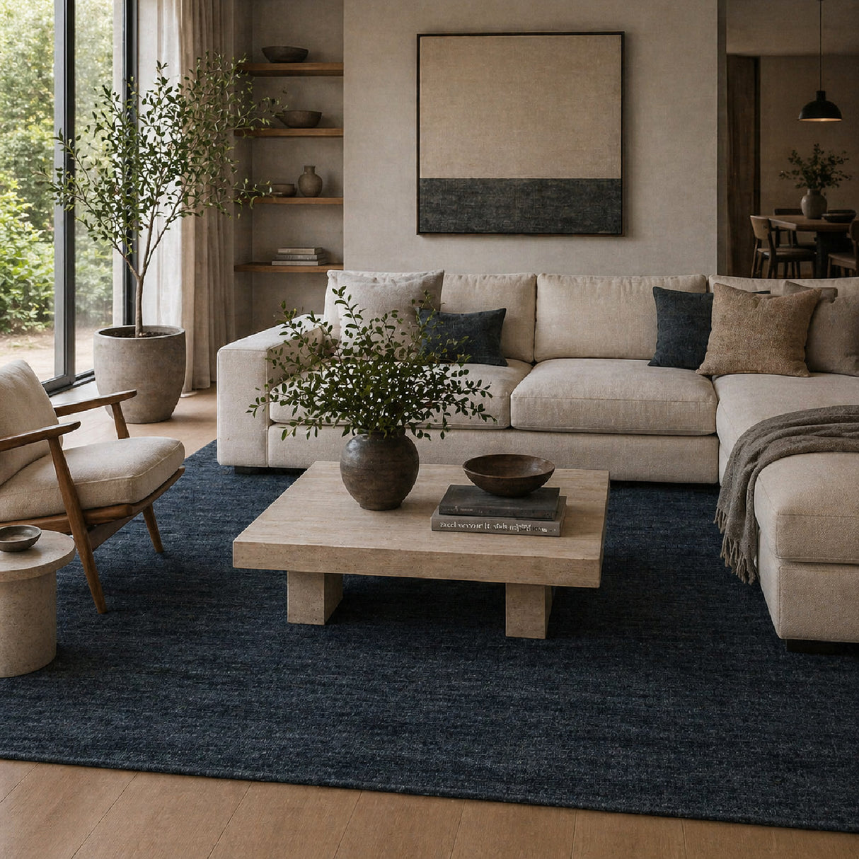 Modern European furniture - Hand-Knotted Wool Fringed Carpet - www.oroa.com | Oroa.com