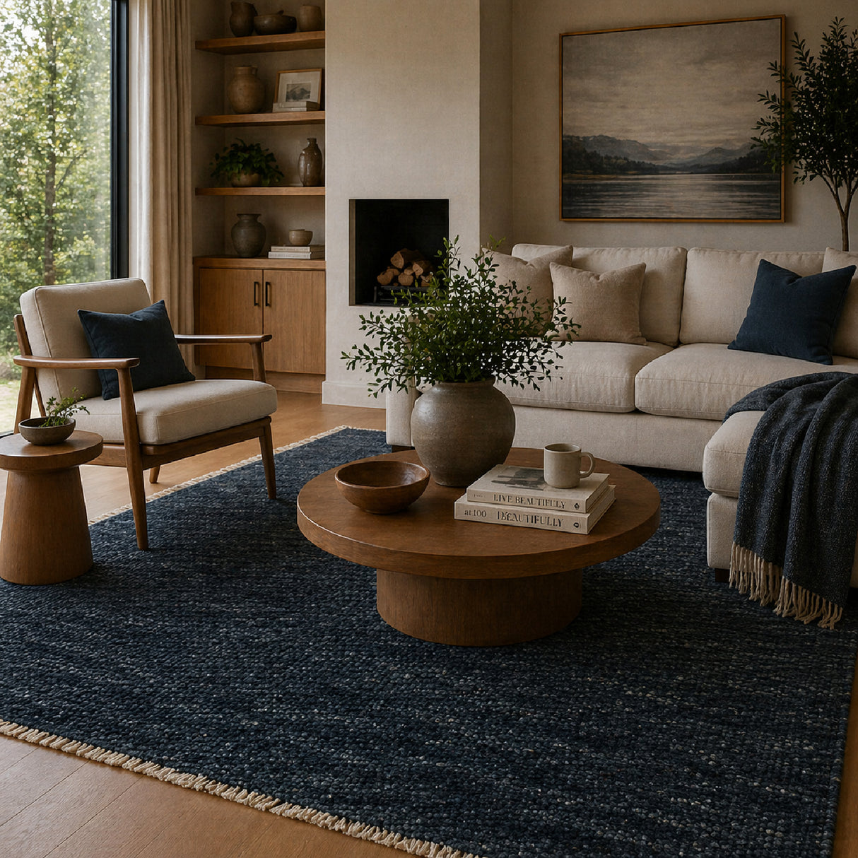 Modern European furniture - Hand-Knotted Wool Fringed Carpet - www.oroa.com | Oroa.com