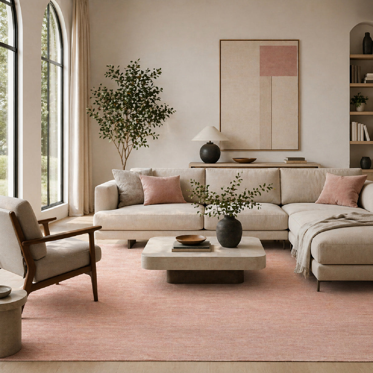 Modern European furniture - Hand-Knotted Wool Fringed Carpet - www.oroa.com | Oroa.com