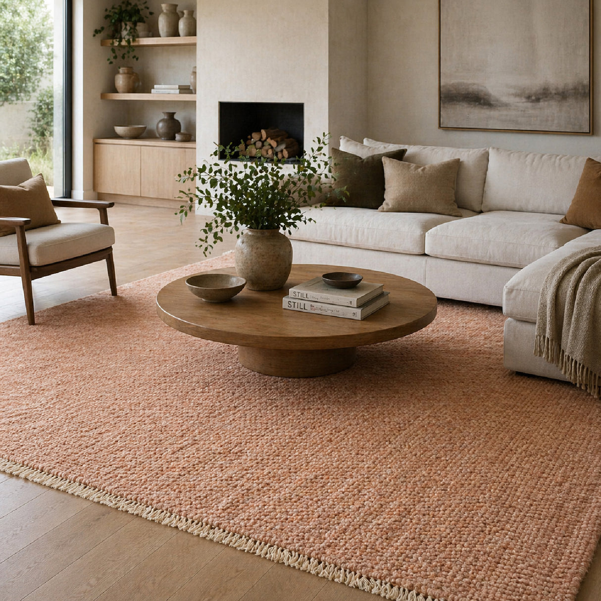 Modern European furniture - Hand-Knotted Wool Fringed Carpet - www.oroa.com | Oroa.com