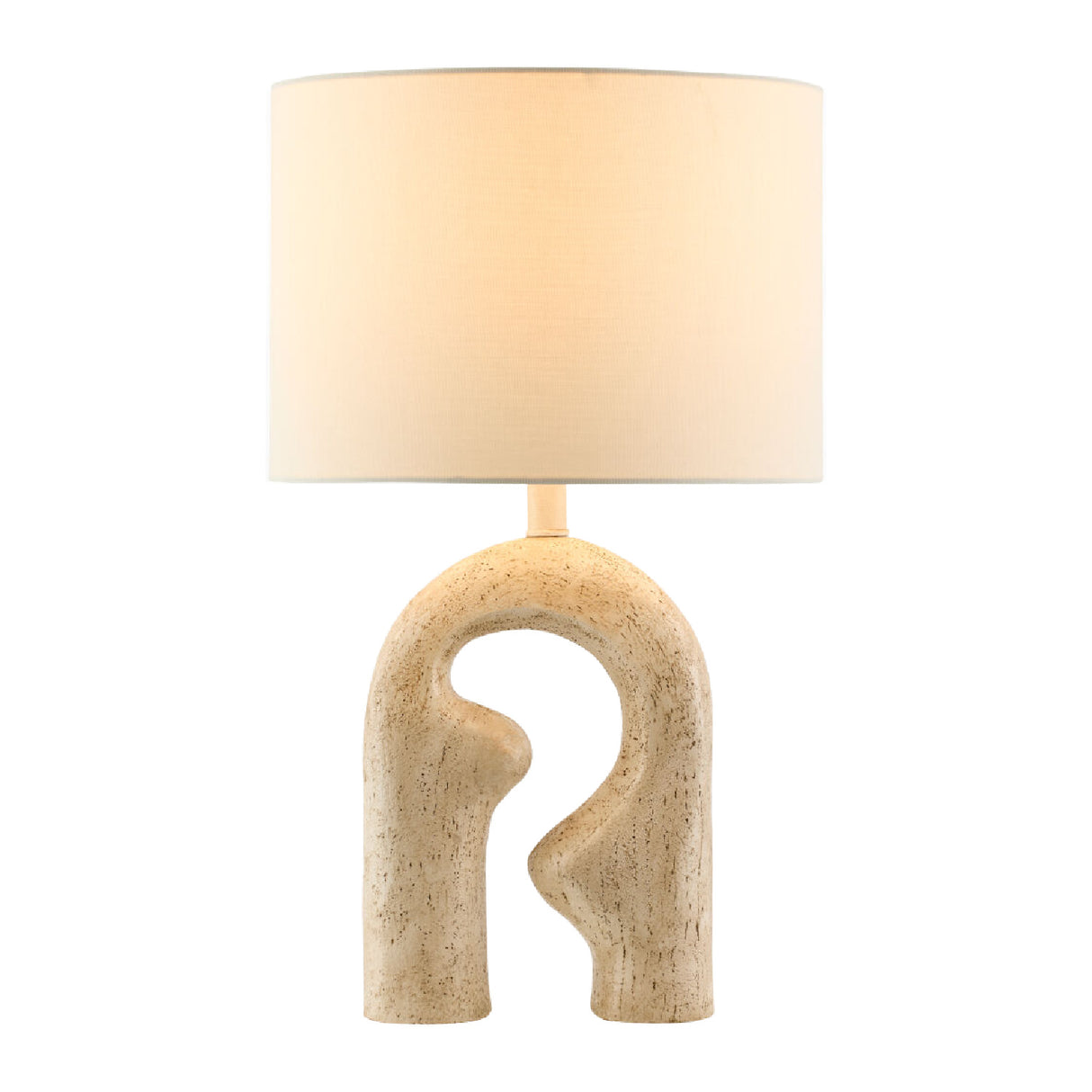 Modern European furniture - Wavy Carved Base Table Lamp - www.oroa.com | Oroa.com