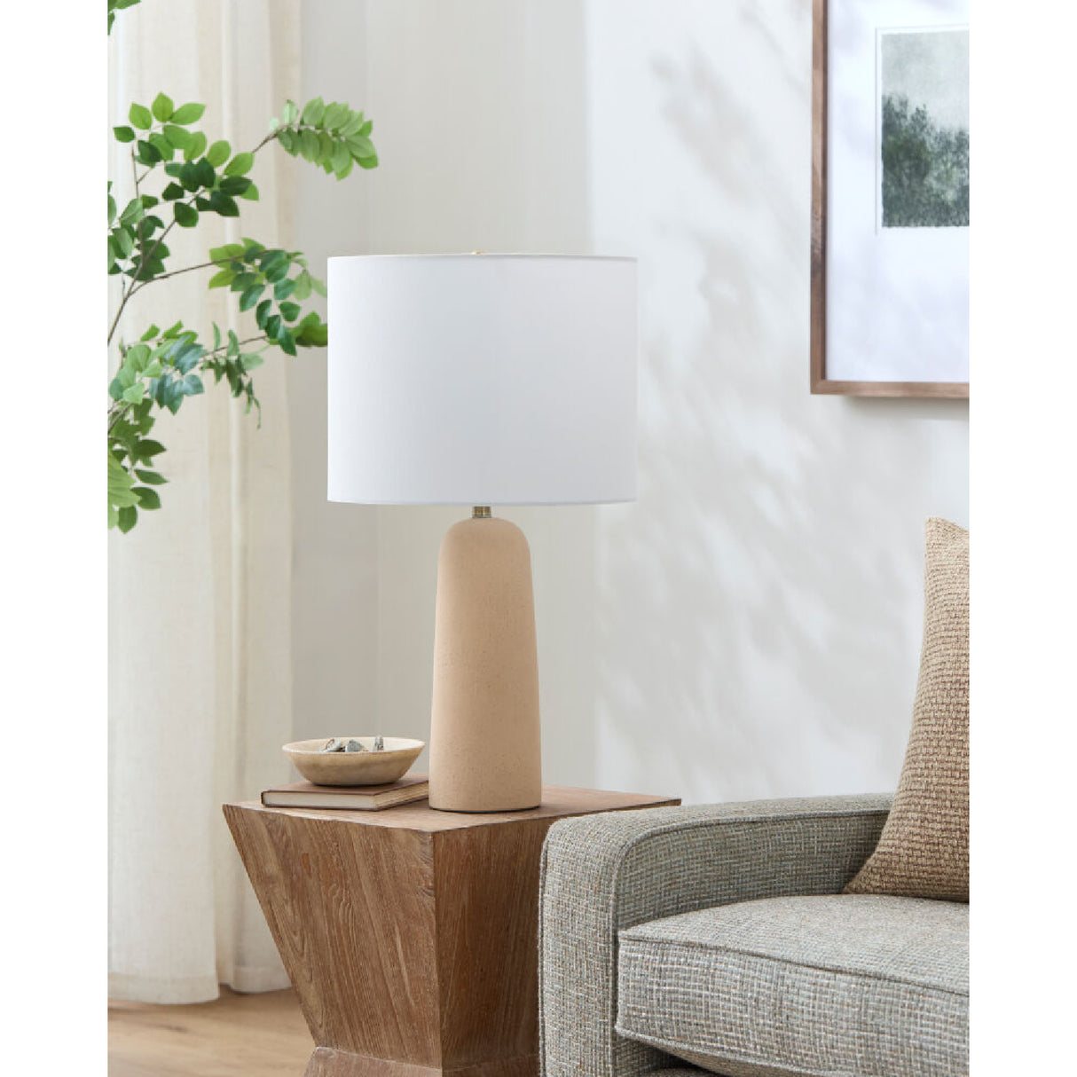 Modern European furniture - Hand-Painted Concrete Table Lamp - www.oroa.com | Oroa.com
