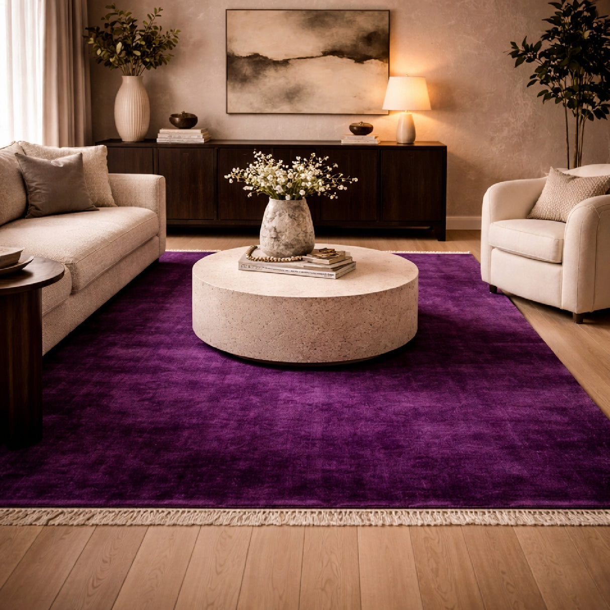 Modern furniture - Hand-Loomed Wool Fringe Table Runner - www.oroa.com | Oroa.com