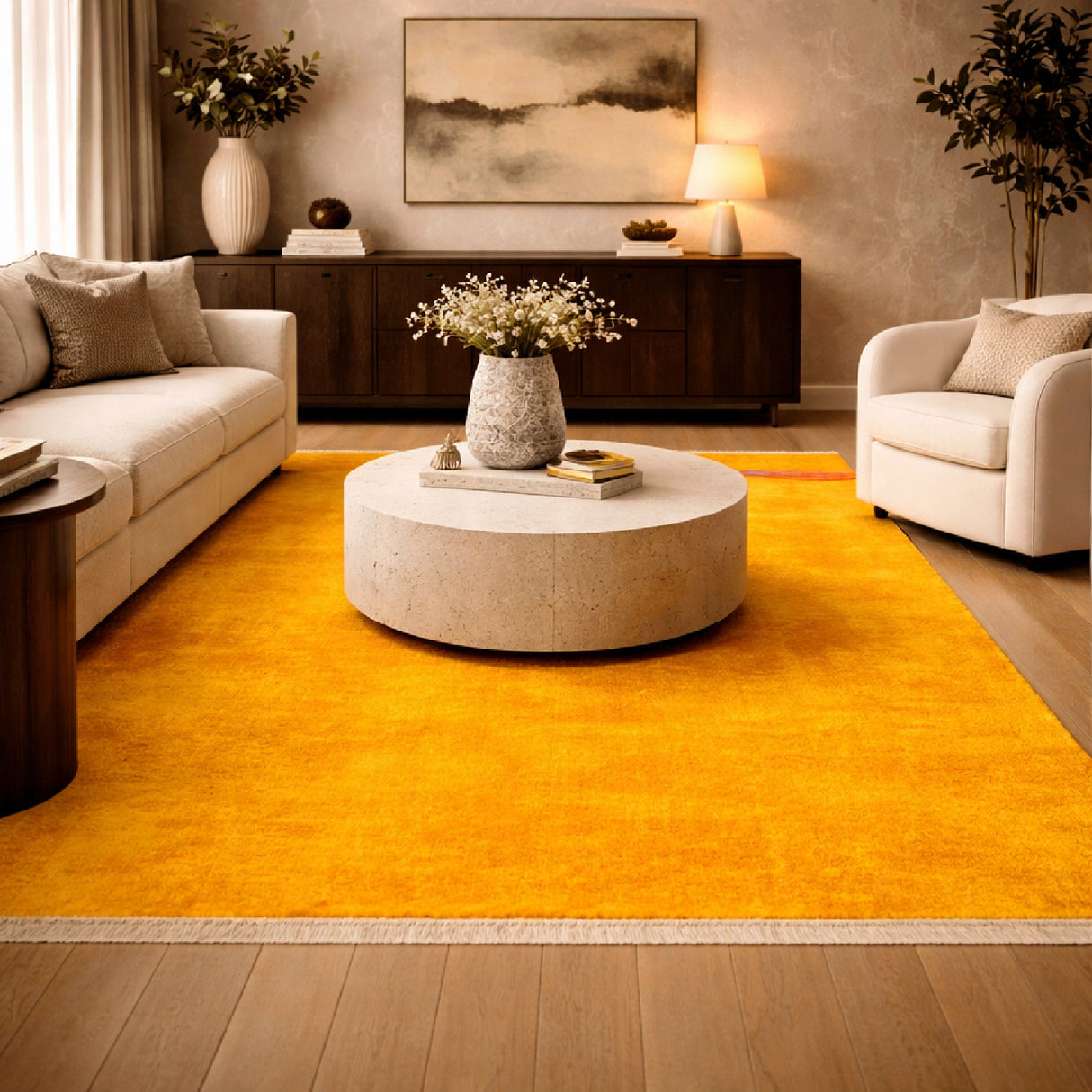 Modern furniture - Hand-Loomed Wool Fringe Table Runner - www.oroa.com | Oroa.com