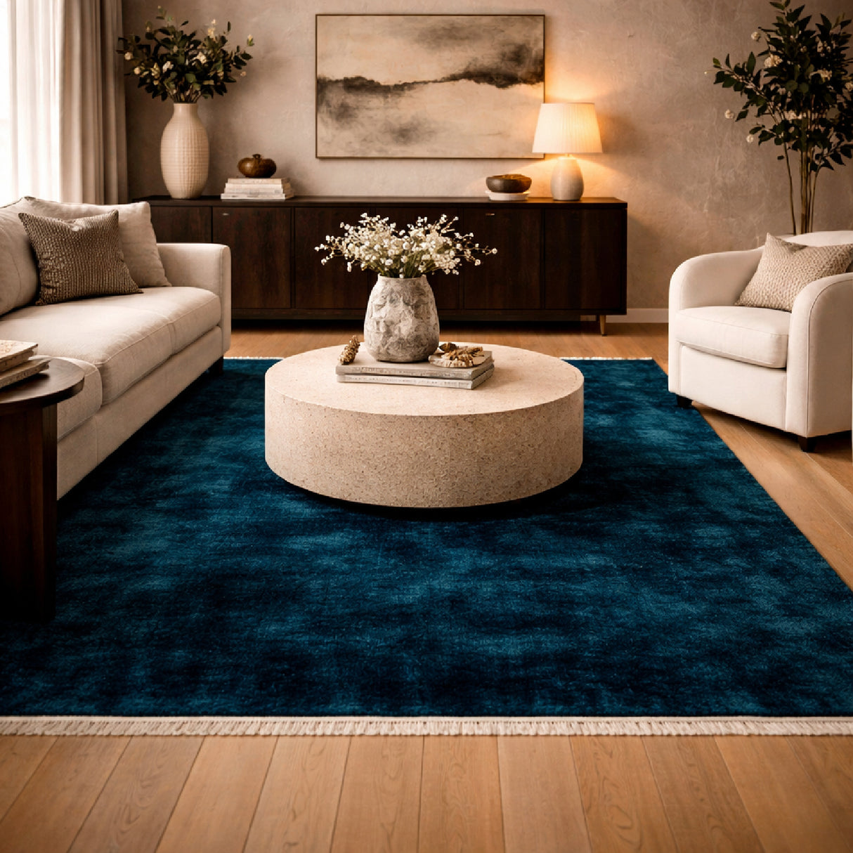 Modern furniture - Hand-Loomed Wool Fringe Table Runner - www.oroa.com | Oroa.com
