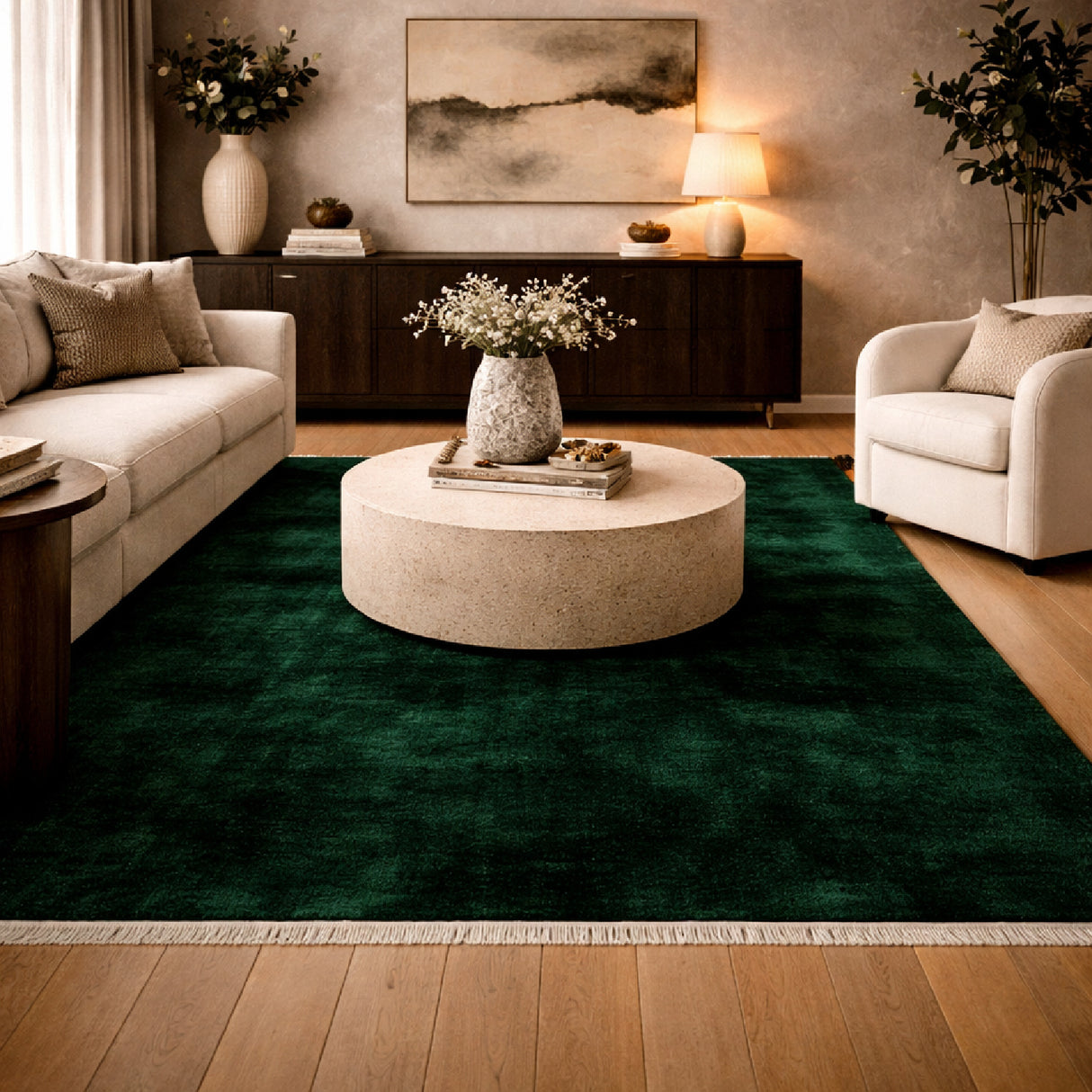 Modern furniture - Hand-Loomed Wool Fringe Table Runner - www.oroa.com | Oroa.com