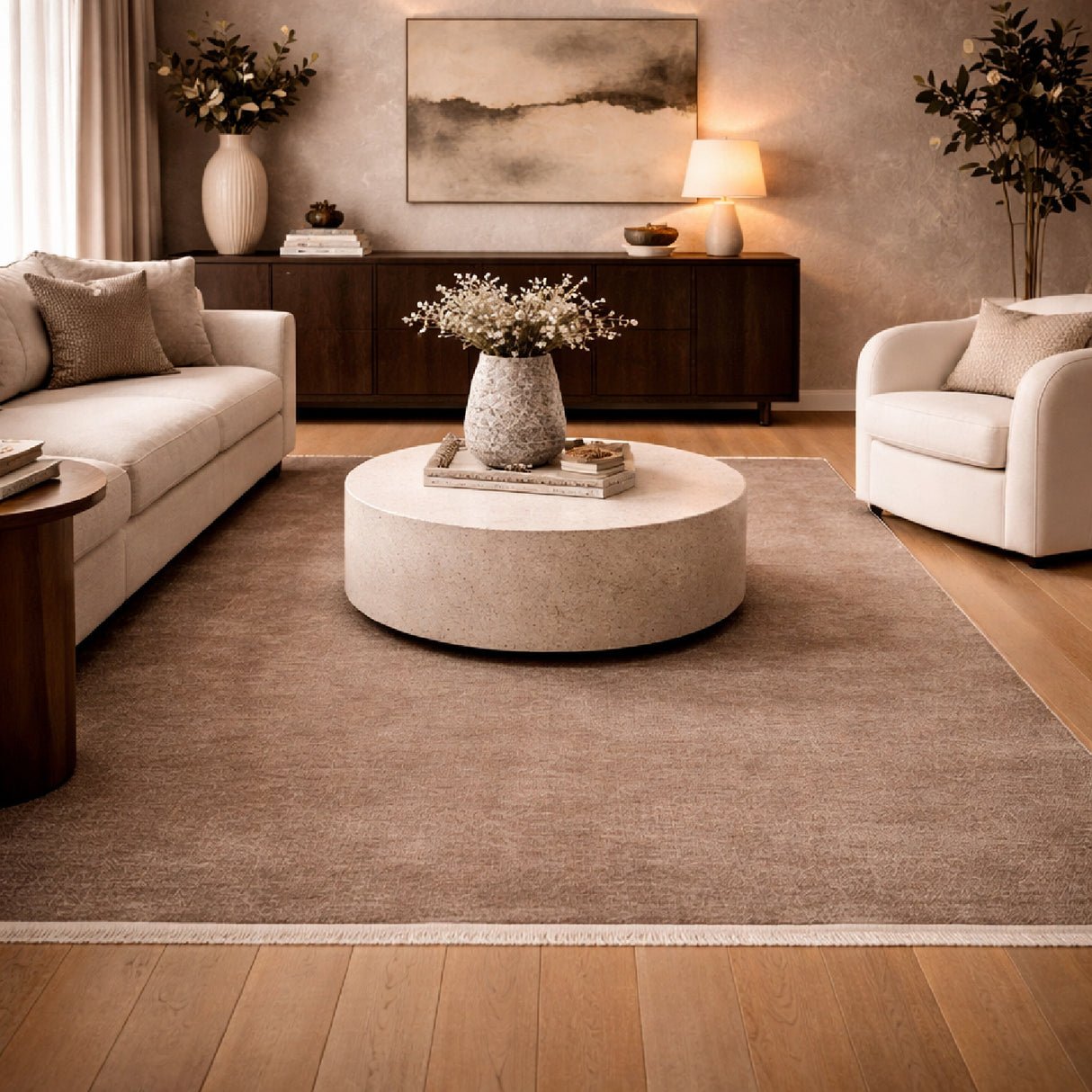 Modern furniture - Hand-Loomed Wool Fringe Table Runner - www.oroa.com | Oroa.com