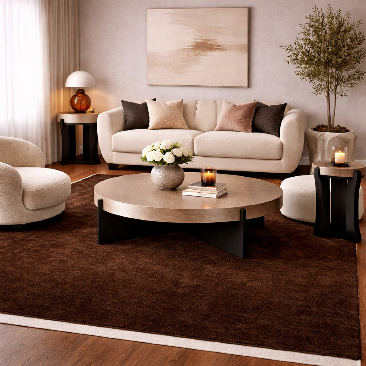 Modern European furniture - Hand-Loomed Wool Fringe Square Carpet - www.oroa.com | Oroa.com