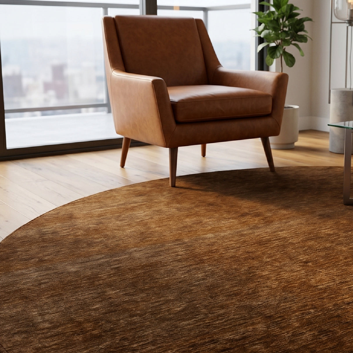 Modern furniture - Hand-Loomed Wool Fringe Round Carpet - www.oroa.com | Oroa.com