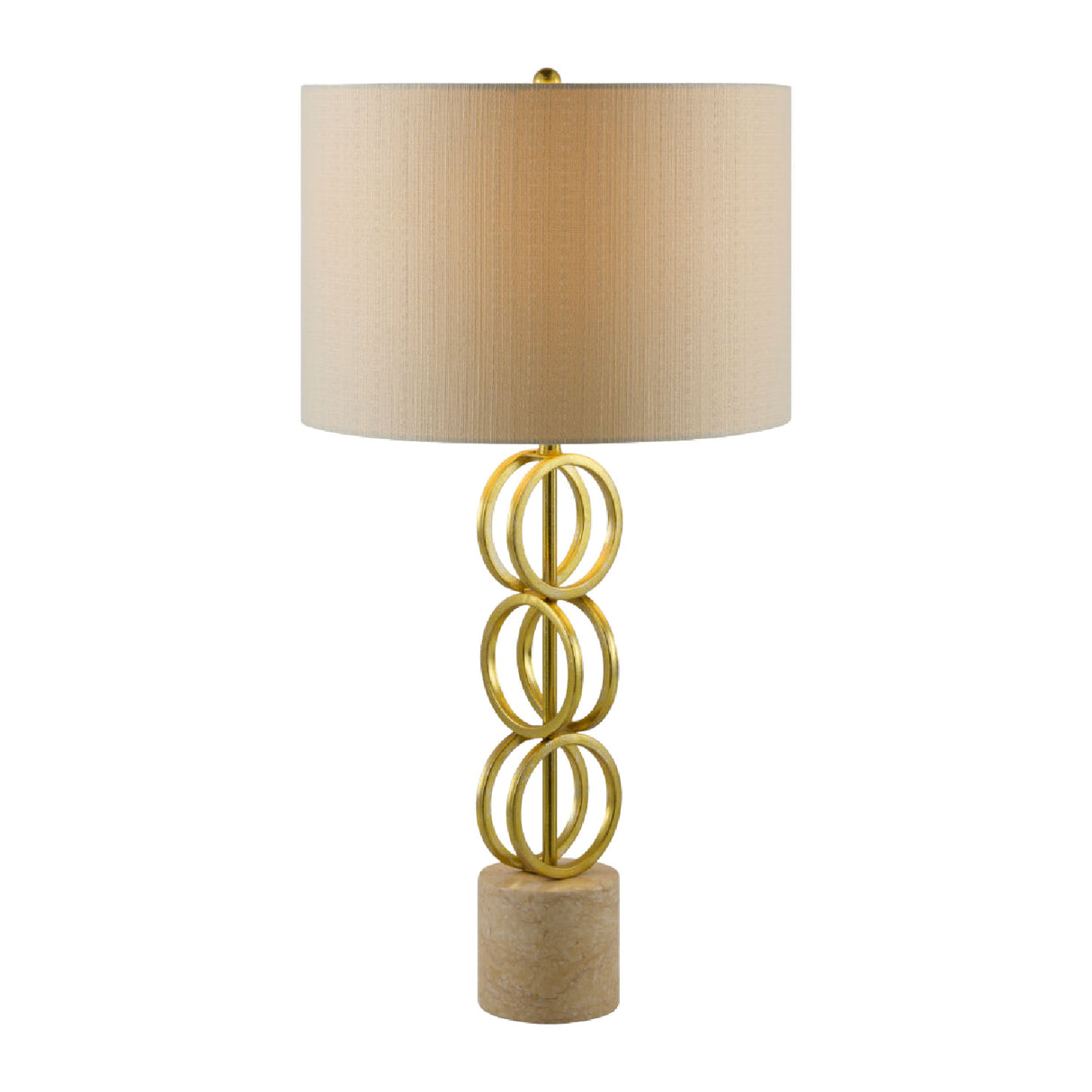 Modern European furniture - Gold Rings Accent Table Lamp - www.oroa.com | Oroa.com