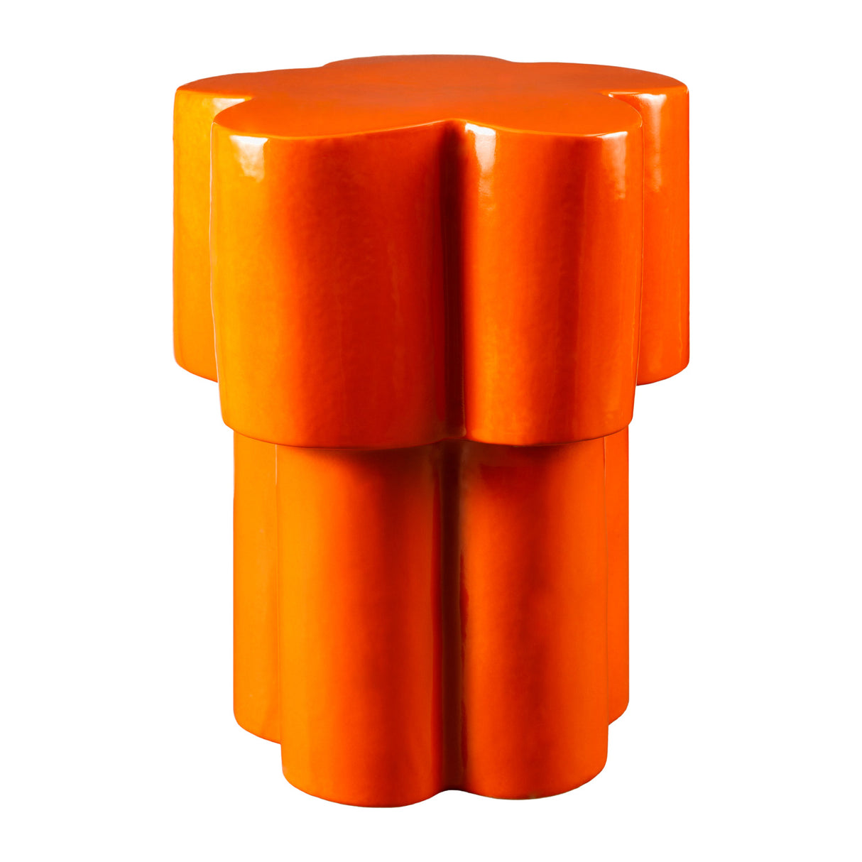 Modern European furniture - Orange Ceramic Garden Stool - www.oroa.com | Oroa.com