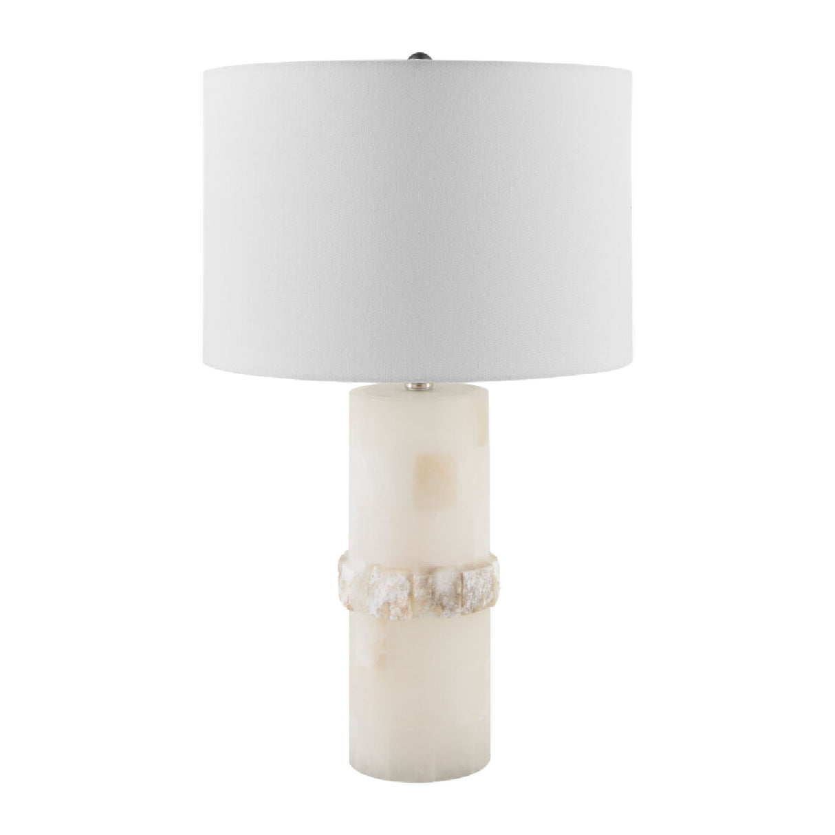 Modern European furniture - Cream Stone Accent Table Lamp - www.oroa.com | Oroa.com