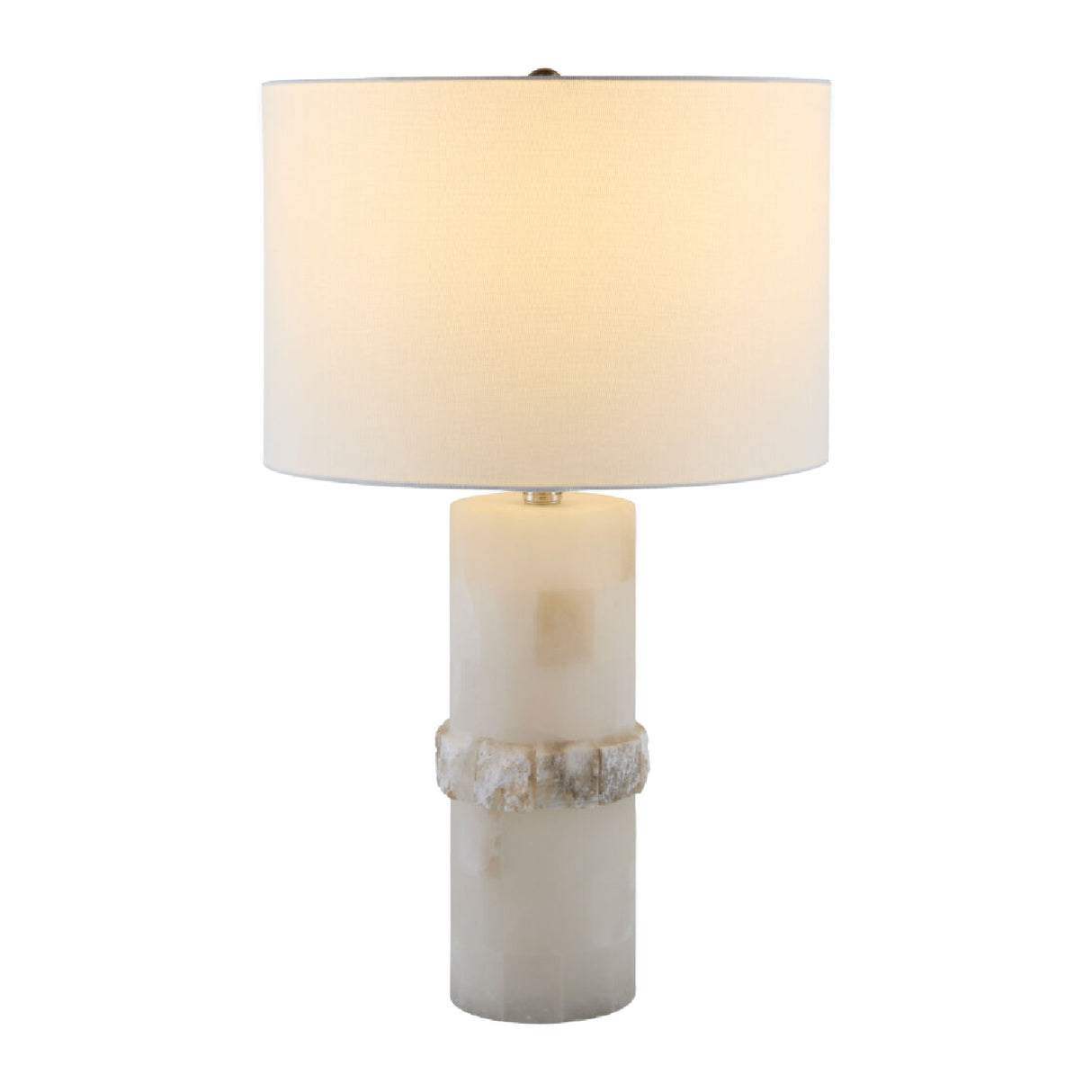 Modern European furniture - Cream Stone Accent Table Lamp - www.oroa.com | Oroa.com