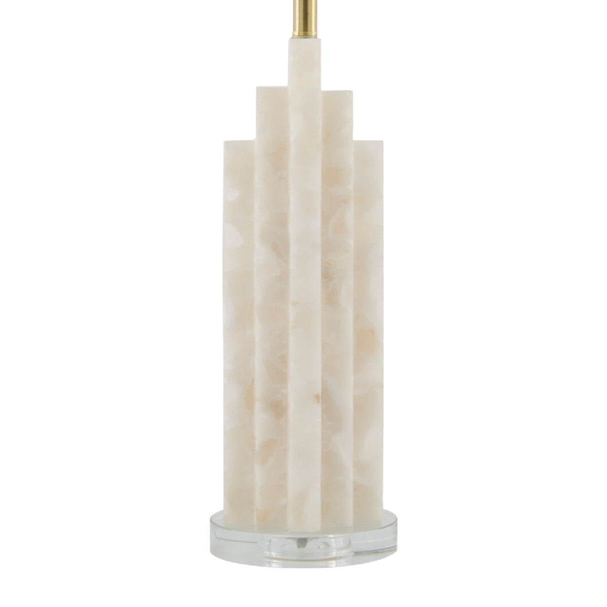 Modern European furniture - Burnished Cream Stone Table Lamp - www.oroa.com | Oroa.com
