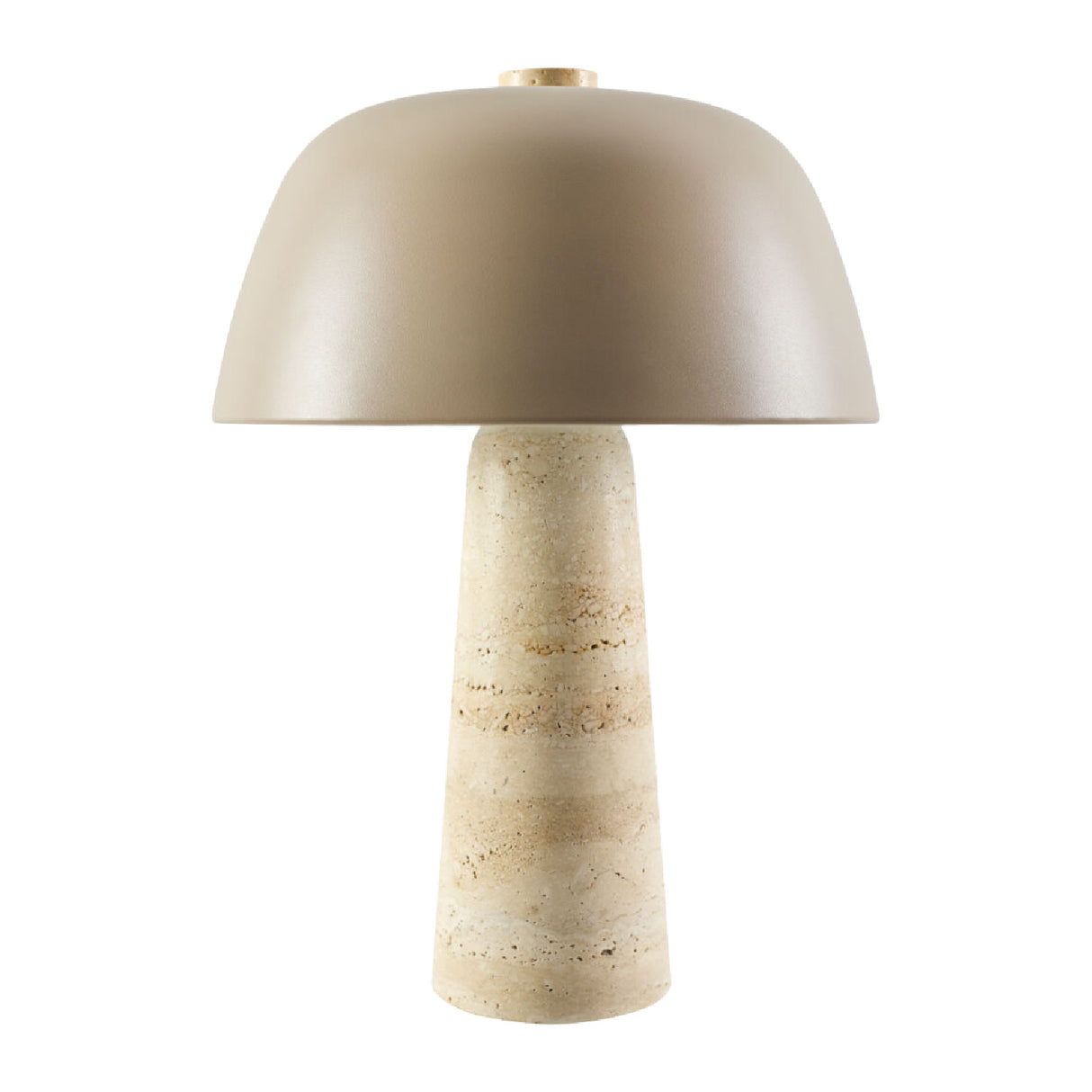 Modern European furniture - Metal Shade Travertine Table Lamp L - www.oroa.com | Oroa.com