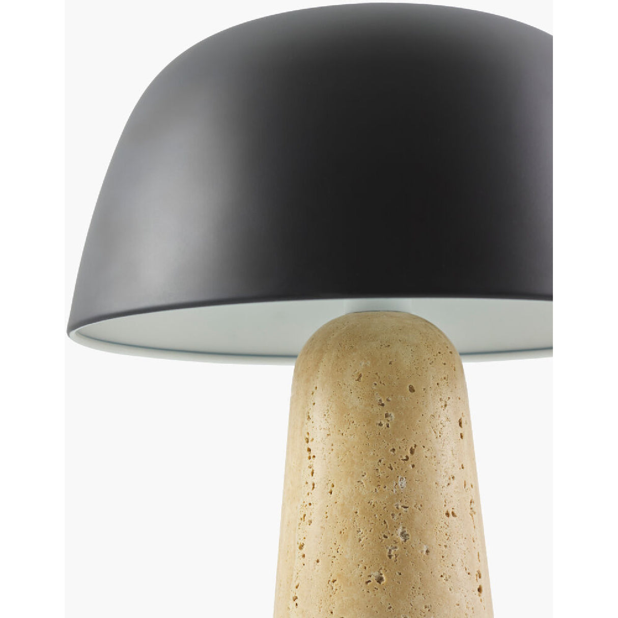 Modern European furniture - Metal Shade Travertine Table Lamp S - www.oroa.com | Oroa.com