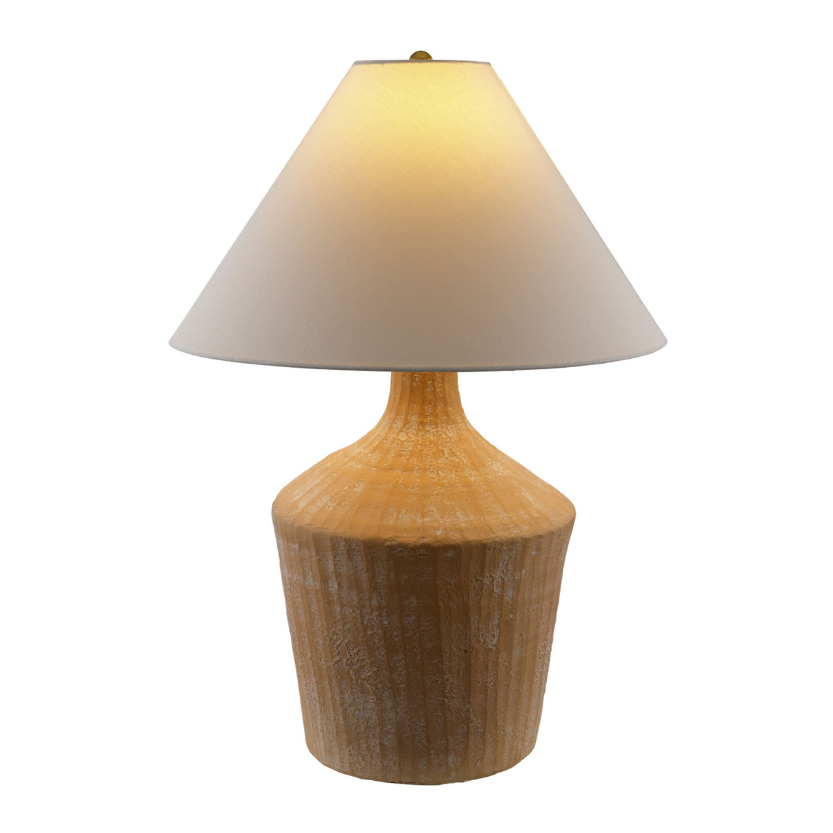 Modern European furniture - Glazed Beige Ceramic Table Lamp - www.oroa.com | Oroa.com