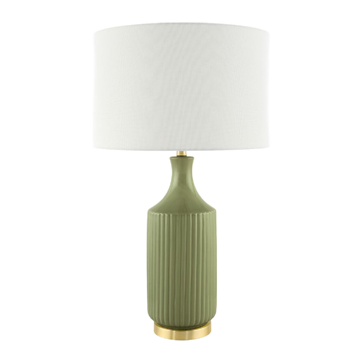 Modern European furniture - Fluted Glazed Ceramic Table Lamp - www.oroa.com | Oroa.com