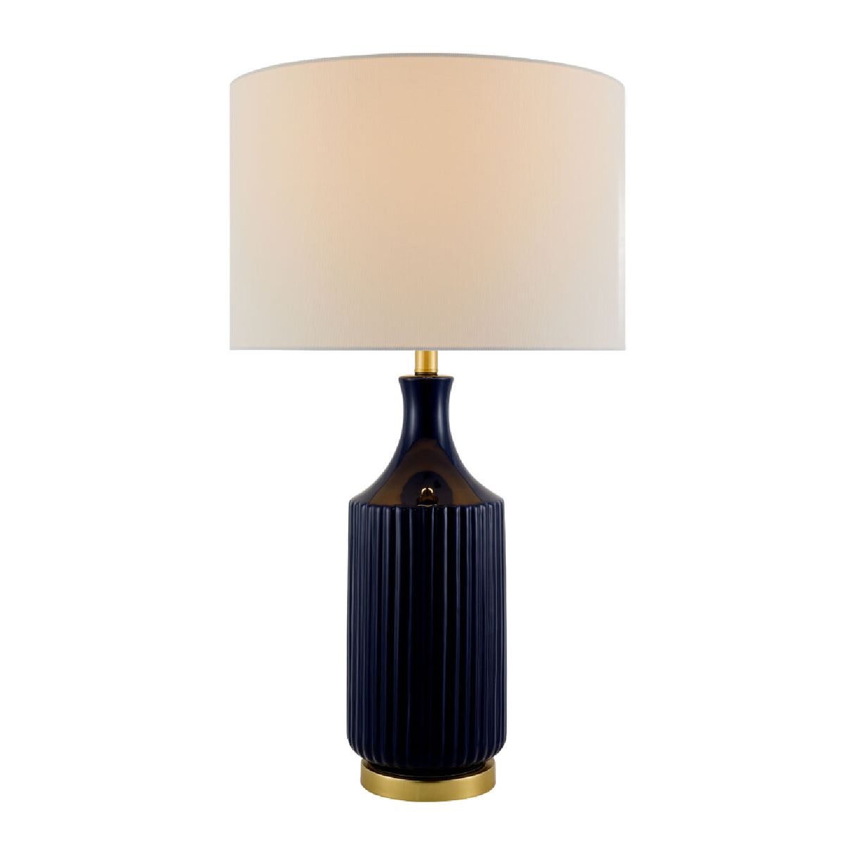 Modern European furniture - Fluted Glazed Ceramic Table Lamp - www.oroa.com | Oroa.com