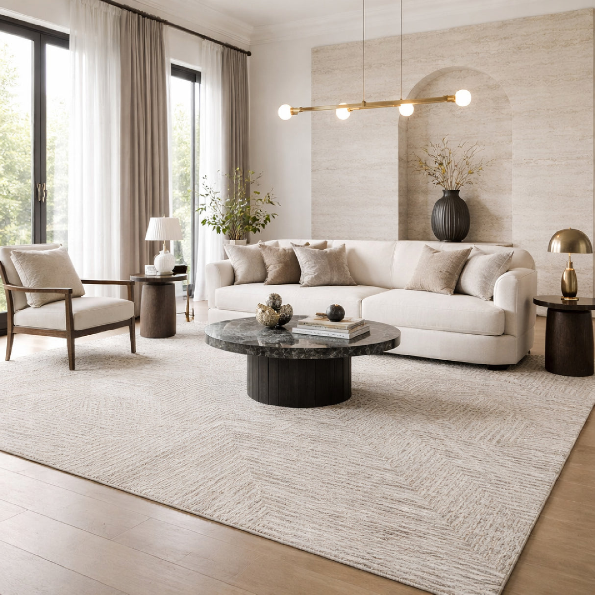 Modern furniture - Textured Wool Blend Carpet - www.oroa.com | Oroa.com