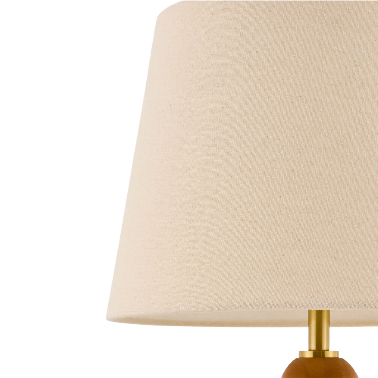 Modern European furniture - Rubberwood Beige Linen Table Lamp - www.oroa.com | Oroa.com