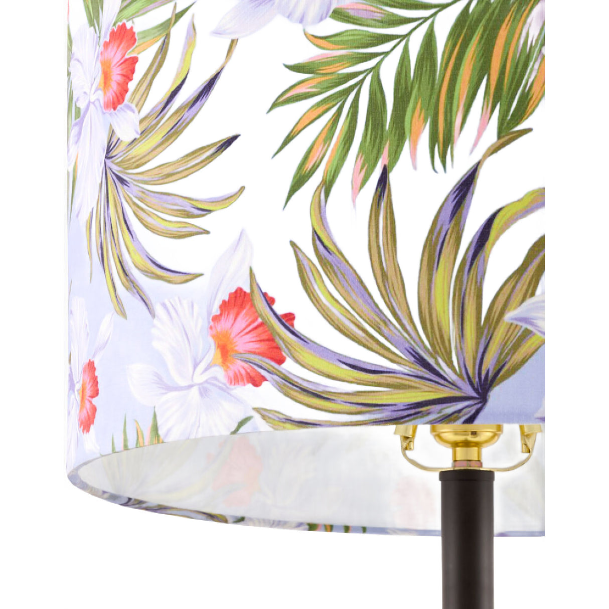Modern European furniture - Floral Print Linen Table Lamp S - www.oroa.com | Oroa.com
