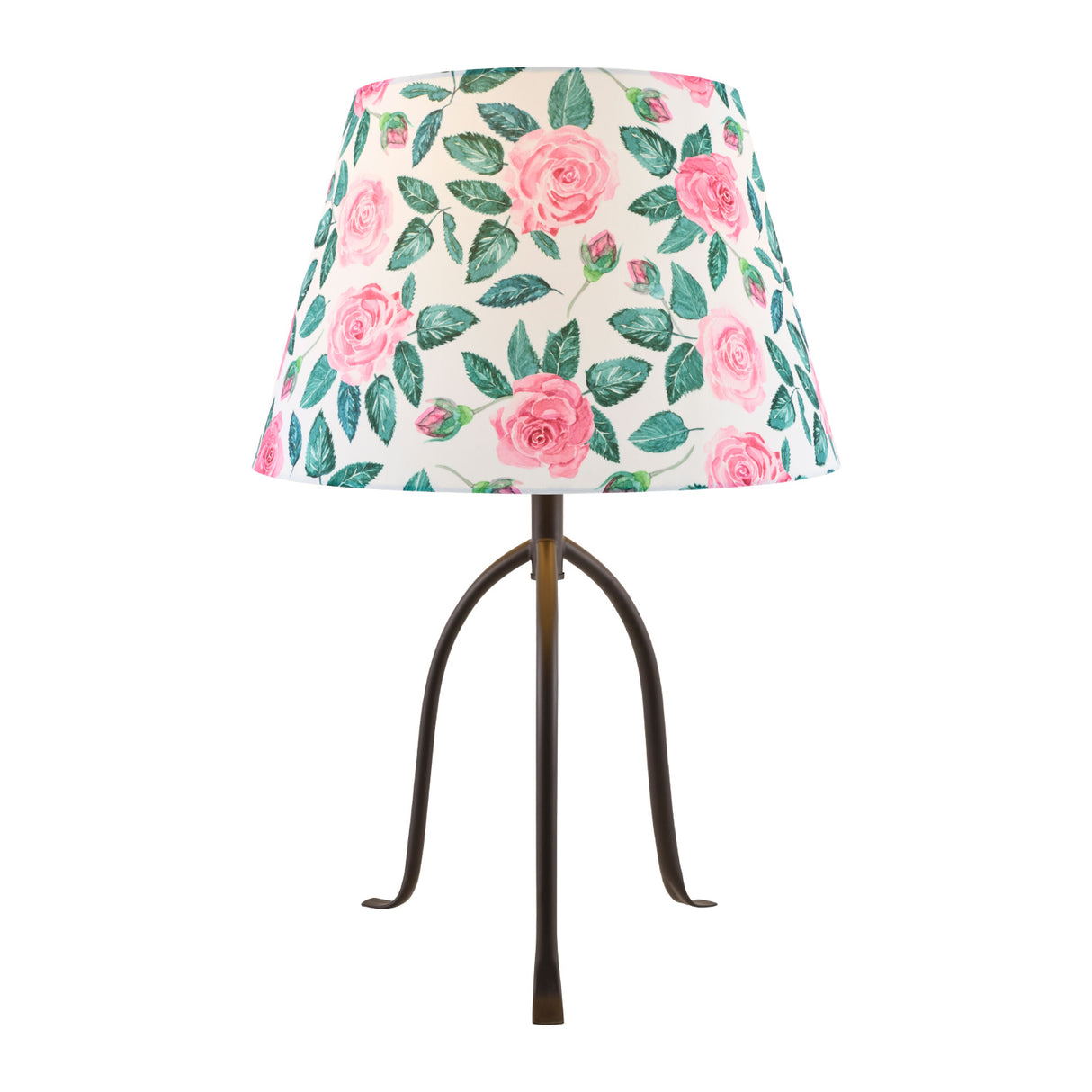 Modern European furniture - Floral Print Linen Table Lamp L - www.oroa.com | Oroa.com