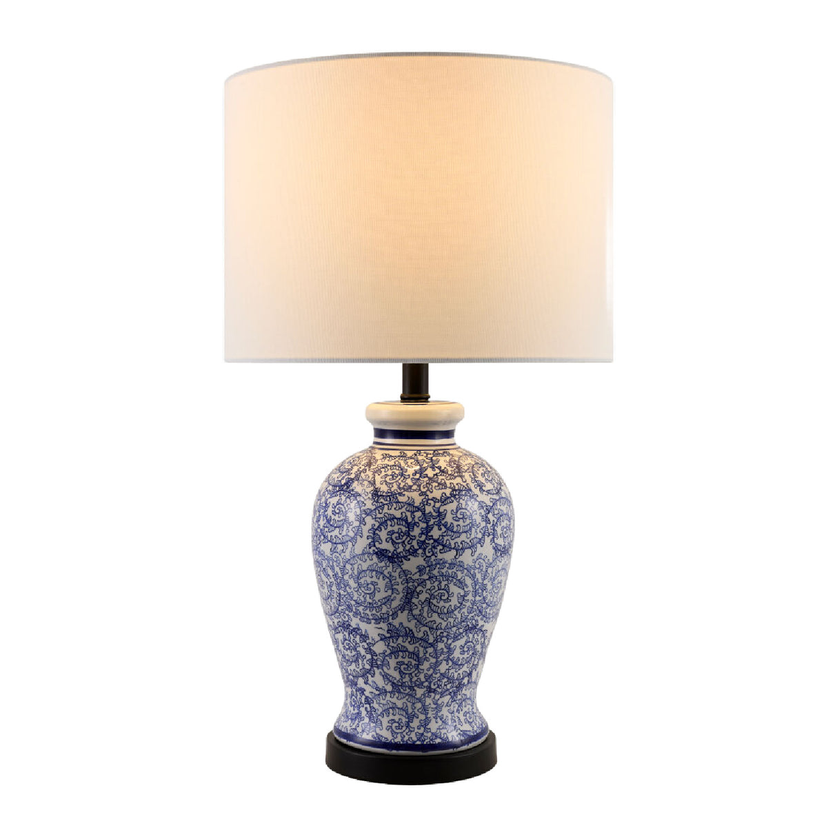 Modern European furniture - Blue Vines Ceramic Table Lamp - www.oroa.com | Oroa.com