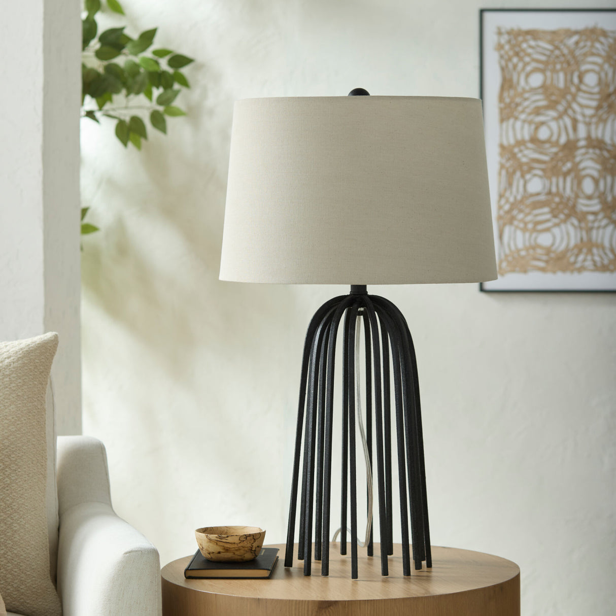 Modern European furniture - Black Iron Table Lamp - www.oroa.com | Oroa.com
